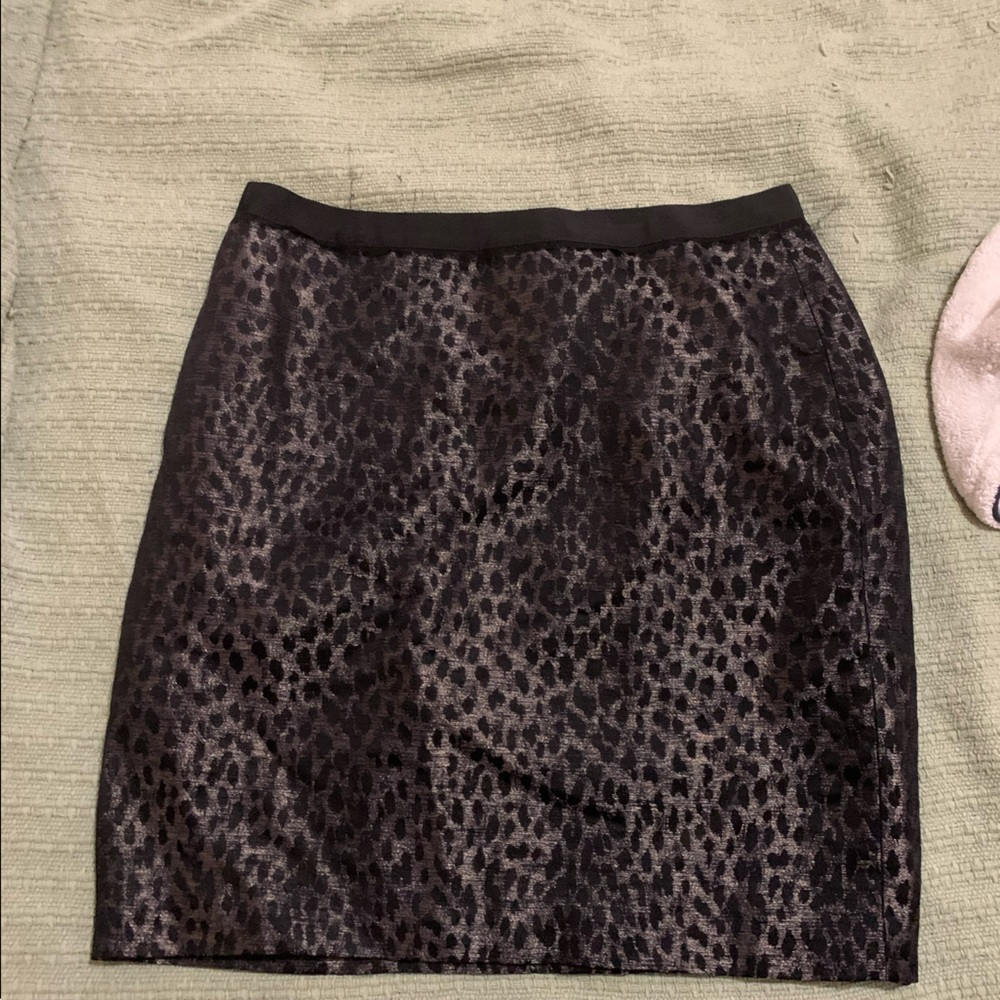 Leopard mini skirt
